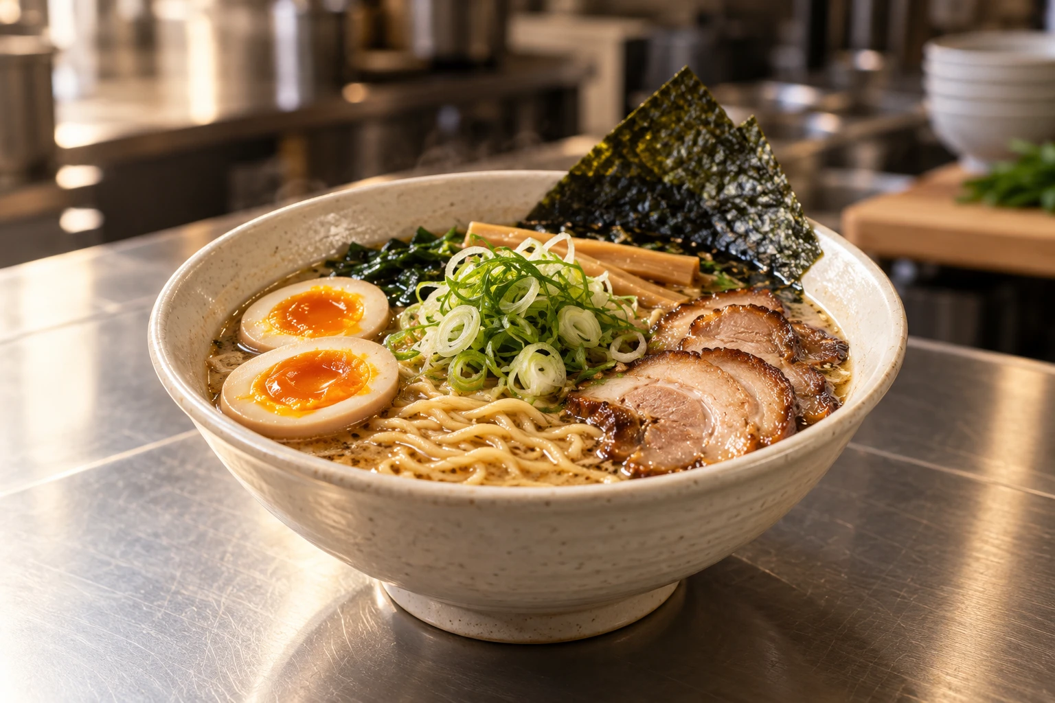 Fotografia concettuale relativa a Noodles tirati a mano e cucina del nord